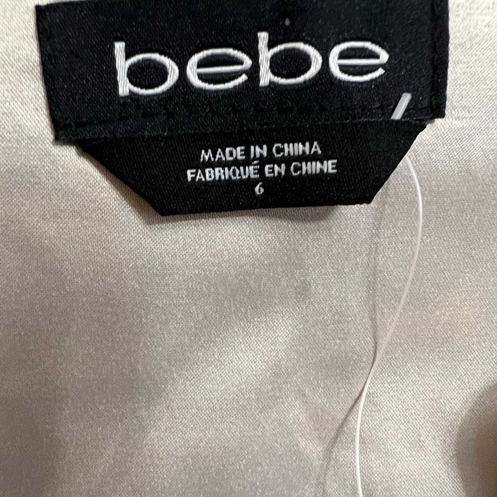 BEBE Embellished Boho Print Fit & Flare Mini Dress Short Sleeve Sz 6 NWT - Picture 8 of 16